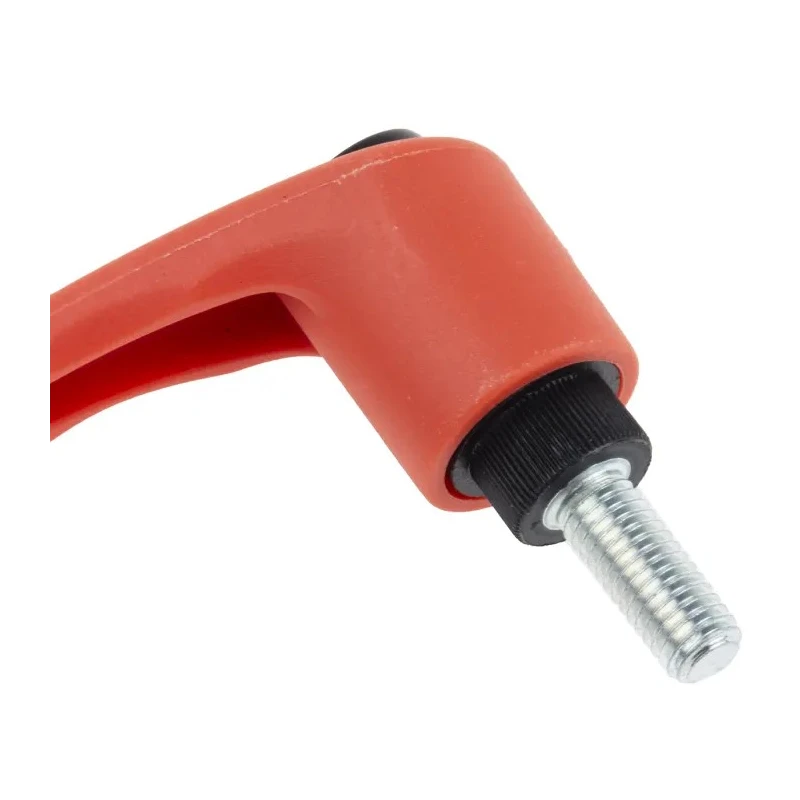 RS PRO Clamping Lever M8 x 20 mm Thermoplastic Handle Steel Shaft Orange 478-355