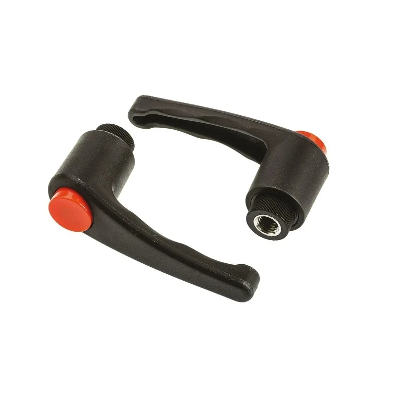 RS PRO Stainless Steel Clamping Lever M10 x 18 mm Thermoplastic Handle Black 478-383