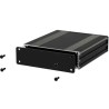 RS PRO Black Anodised Aluminium Instrument Case 30 mm Height, 80 mm Length, 108.5 mm Width 195-1520