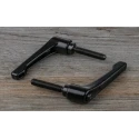RS PRO Die Cast Zinc Handle Clamping Lever, M8 Thread Size x 40 mm Thread Length, Steel Shaft, 65 mm Length 478-305