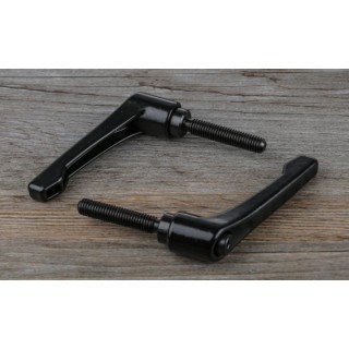 RS PRO Die Cast Zinc Handle Clamping Lever, M8 Thread Size x 40 mm Thread Length, Steel Shaft, 65 mm Length 478-305