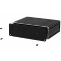 RS PRO Black Anodised Aluminium Instrument Case 53.8 mm Height, 160 mm Length, 169.8 mm Width 195-1517