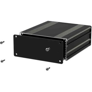 RS PRO Black Anodised Aluminium Instrument Case 45 mm Height, 220 mm Length, 108.5 mm Width United Kingdom Origin
