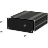 RS PRO Black Anodised Aluminium Instrument Case 45 mm Height, 220 mm Length, 108.5 mm Width United Kingdom Origin
