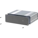RS PRO Silver Anodised Aluminium Instrument Case 53.8 mm Height, 220 mm Length, 169.8 mm Width 195-1550