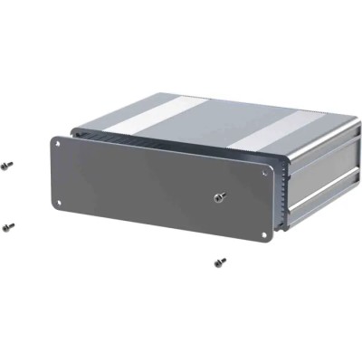 RS PRO Silver Anodised Aluminium Instrument Case 53.8 mm Height, 160 mm Length, 169.8 mm Width 195-1549