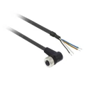 Telemecanique Sensors Female 4 Way Right Angle to Unterminated Sensor Actuator Cable 25m XZCP1241L25