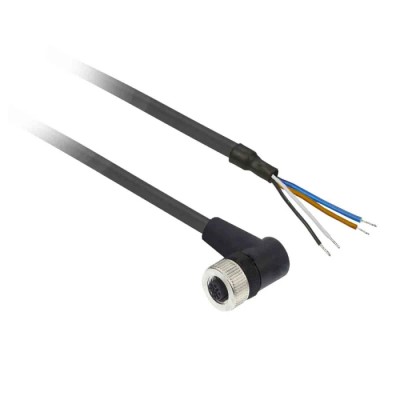 Telemecanique Sensors Female 4 way Right Angle to 4 way Unterminated Sensor Actuator Cable 20m XZCP1241L20