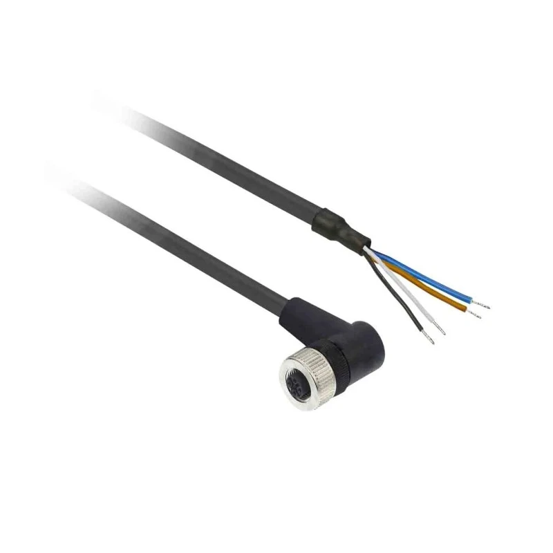 Telemecanique Sensors Female 4 way Right Angle to 4 way Unterminated Sensor Actuator Cable 20m XZCP1241L20