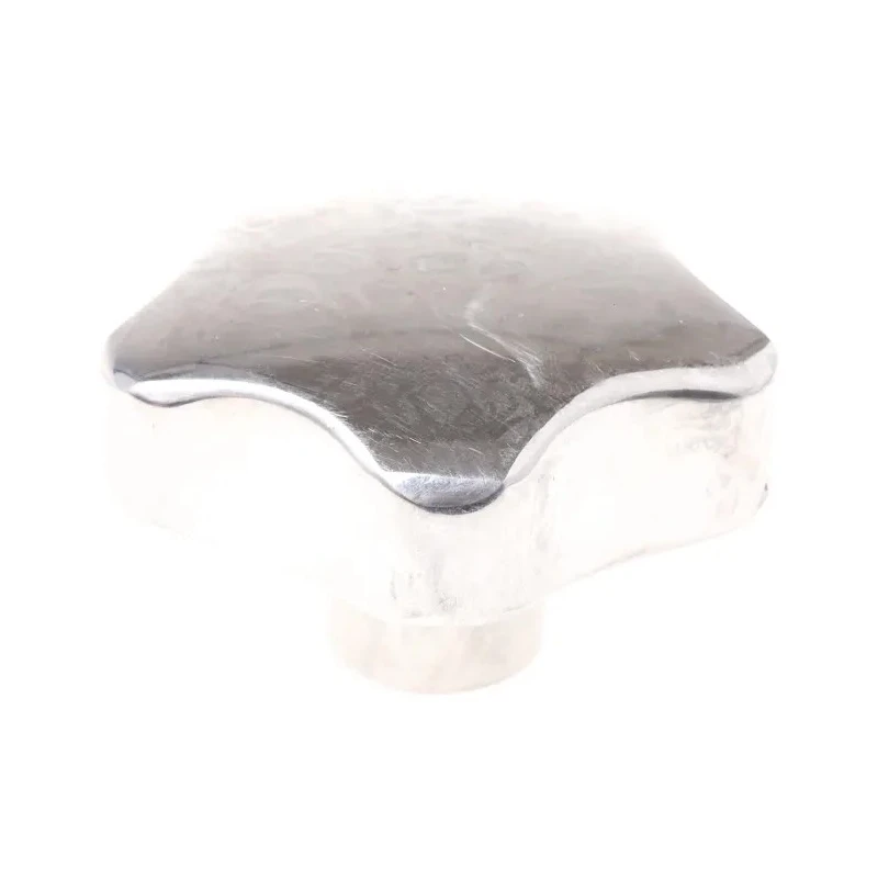 RS PRO Silver Aluminium Multiple Lobes Clamping Knob M6 Threaded Hole 32mm Length 60mm Diameter 478-501