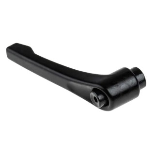 RS PRO Steel Clamping Lever M8 x 12 mm Die Cast Zinc Handle Black 78mm Length 478-456