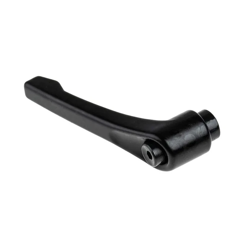 RS PRO Steel Clamping Lever M8 x 12 mm Die Cast Zinc Handle Black 78mm Length 478-456