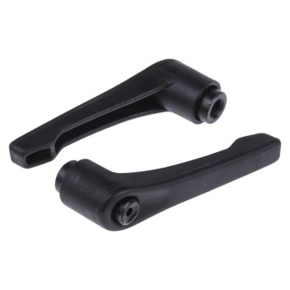 RS PRO Steel Clamping Lever Female M8 Thread x 10 mm Insert Length, Fibreglass Reinforced Nylon Handle, 65 mm Length 478-513