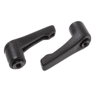 RS PRO Steel Clamping Lever, Female Thread M5 x 6 mm Insert, 42 mm Length, Fibreglass Reinforced Nylon Handle, Black 478-551