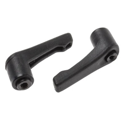 RS PRO Steel Clamping Lever, Female Thread M5 x 6 mm Insert, 42 mm Length, Fibreglass Reinforced Nylon Handle, Black 478-551