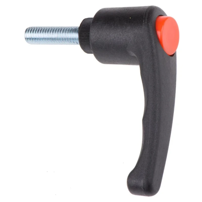 RS PRO Clamping Lever M8 x 30 mm Thermoplastic Handle Steel Shaft Black 65mm Length 478-591