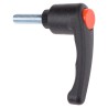 RS PRO Clamping Lever M8 x 30 mm Thermoplastic Handle Steel Shaft Black 65mm Length 478-591