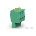 TE Connectivity Pluggable Terminal Block, 6-Contact, 5 mm Pitch, 1 Row, Male Connector, 16A, 300V AC, Brass 2350397-6