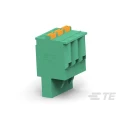 TE Connectivity Pluggable Terminal Block, 2-Contact, 1 Row, 5 mm Pitch, 16A Current, 300V AC, Brass Housing 2350397-2