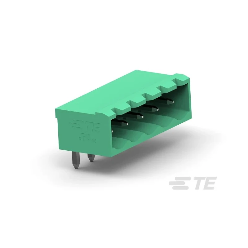 TE Connectivity Buchanan Series Pluggable Terminal Block 3-Contact 5 mm Pitch 1 Row 300V AC 16A Brass Housing 2350513-3