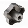 RS PRO Silver Stainless Steel Multiple Lobes Clamping Knob M8 Threaded Hole 40 mm Diameter 12 mm Thread Length 478-614