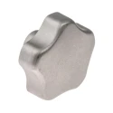RS PRO Silver Stainless Steel Multiple Lobes Clamping Knob M8 Threaded Hole 40 mm Diameter 12 mm Thread Length 478-614