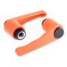 RS PRO Steel Clamping Lever Female Thread M12 x 18 mm Insert Length Orange Thermoplastic Handle 83 mm 478-670