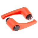 RS PRO Steel Clamping Lever M10 Thread Size 18 mm Insert Length Thermoplastic Handle Orange 478-692