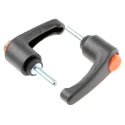 RS PRO Clamping Lever, Male Thread M5 x 20 mm, Thermoplastic Handle, Steel Shaft, 43 mm Length 478-686
