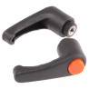 RS PRO Stainless Steel Clamping Lever, Female Thread, M5 x 10 mm Insert Length, Thermoplastic Handle, 43 mm Length 478-800