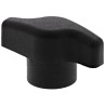 RS PRO Black Polyamide 6 Wing Clamping Knob, M8 Threaded Hole 478-810