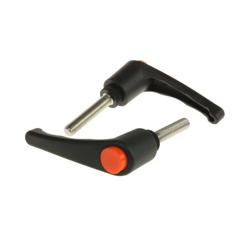 RS PRO Stainless Steel Clamping Lever M10 Thread Size 50 mm Insert Length Fibreglass Reinforced Nylon Handle 478-832