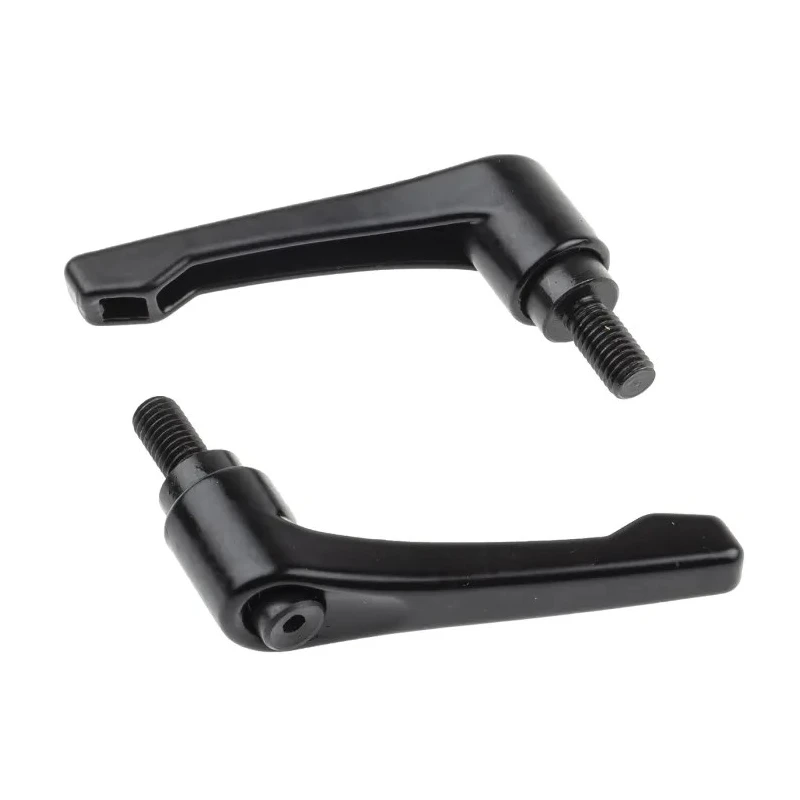 RS PRO Clamping Lever M8 x 16 mm, Die Cast Zinc Handle, Steel Shaft, Black, 65 mm Length 478-816
