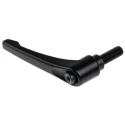 RS PRO Stainless Steel Clamping Lever M12 x 32 mm Die Cast Zinc Handle Steel Shaft Black 478-844