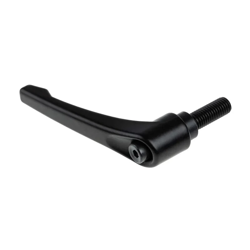 RS PRO Stainless Steel Clamping Lever M12 x 32 mm Die Cast Zinc Handle Steel Shaft Black 478-844
