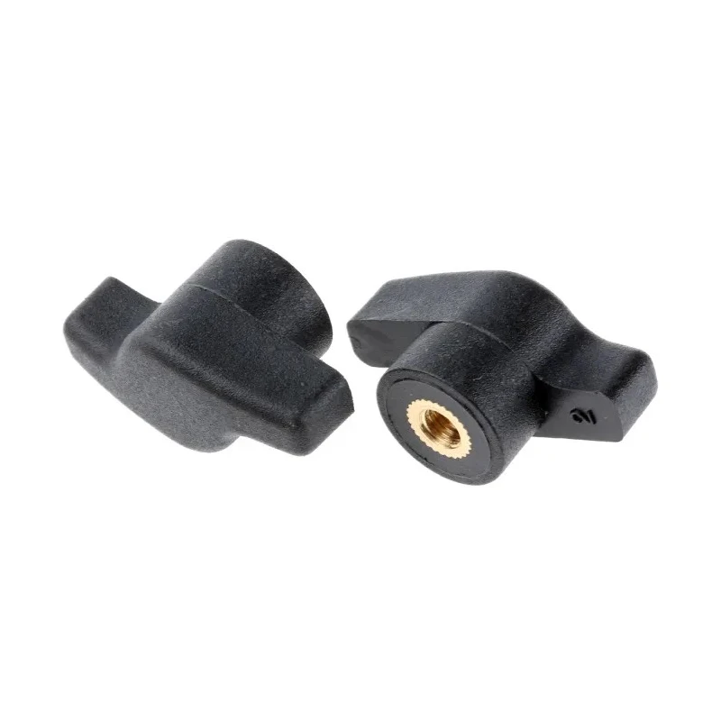 RS PRO Black Thermoplastic Wing Clamping Knob, Threaded Hole, 35 mm Knob Diameter, 8mm Thread Length 478-838