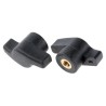 RS PRO Black Thermoplastic Wing Clamping Knob, Threaded Hole, 35 mm Knob Diameter, 8mm Thread Length 478-838