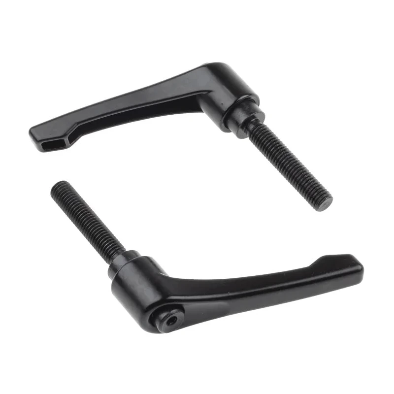 RS PRO Stainless Steel Clamping Lever M10 x 50 mm Zinc Die Cast Handle Black 478-848