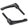RS PRO Stainless Steel Clamping Lever M10 x 50 mm Zinc Die Cast Handle Black 478-848