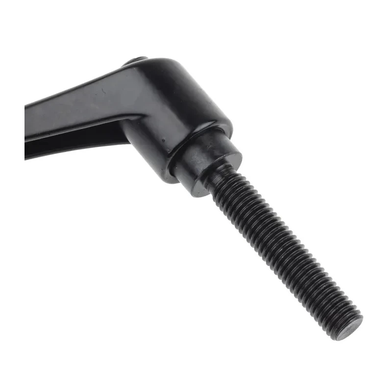RS PRO Stainless Steel Clamping Lever M10 x 50 mm Zinc Die Cast Handle Black 478-848