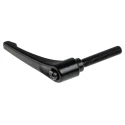 RS PRO Stainless Steel Clamping Lever M12 x 40 mm Steel Shaft Die Cast Zinc Handle Black 478-854