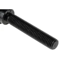 RS PRO Stainless Steel Clamping Lever M12 x 40 mm Steel Shaft Die Cast Zinc Handle Black 478-854