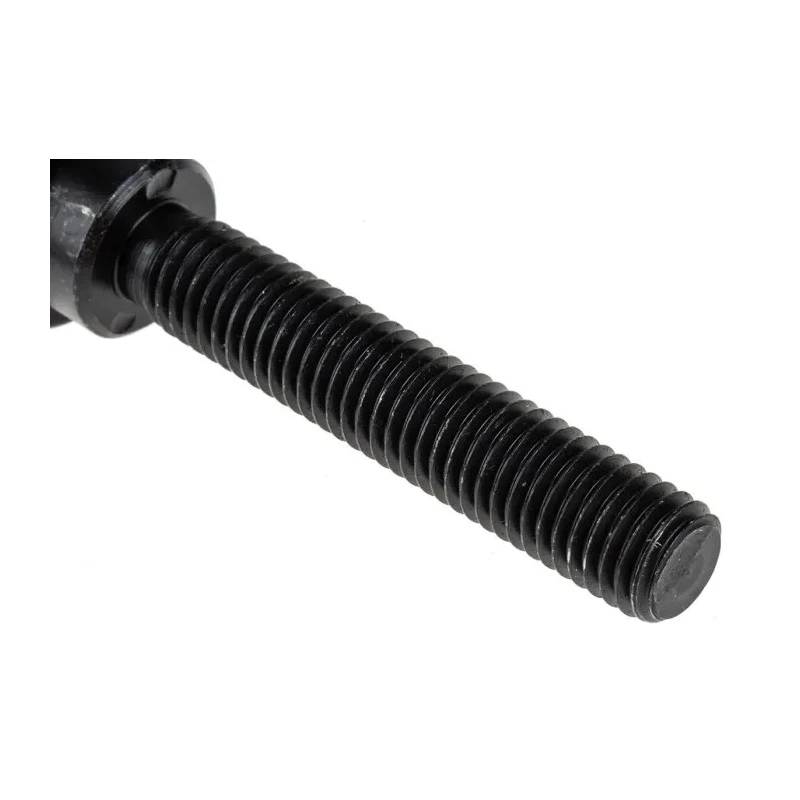 RS PRO Stainless Steel Clamping Lever M12 x 40 mm Steel Shaft Die Cast Zinc Handle Black 478-854