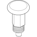 RS PRO M10 x 1 mm Stainless Steel Zinc Plated Hex Head Index Bolt, 30.4 mm Long 478-642