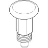 RS PRO M10 x 1 mm Stainless Steel Zinc Plated Hex Head Index Bolt, 30.4 mm Long 478-642