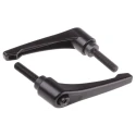 RS PRO Stainless Steel Clamping Lever M10 x 40 mm Die Cast Zinc Handle Steel Male Thread 478-894
