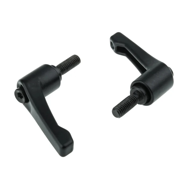 RS PRO Steel Clamping Lever, M6 x 16 mm, Black Die Cast Zinc Handle, Steel Shaft 479-009