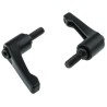 RS PRO Steel Clamping Lever, M6 x 16 mm, Black Die Cast Zinc Handle, Steel Shaft 479-009