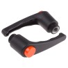 RS PRO Steel Clamping Lever, M12 x 18 mm Black Thermoplastic Handle Female Thread 478-961