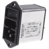 Schurter 250V AC 10A Panel Mount IEC Connector Male 2 Pole 2 Fuse Quick Connect DD12.9121.111